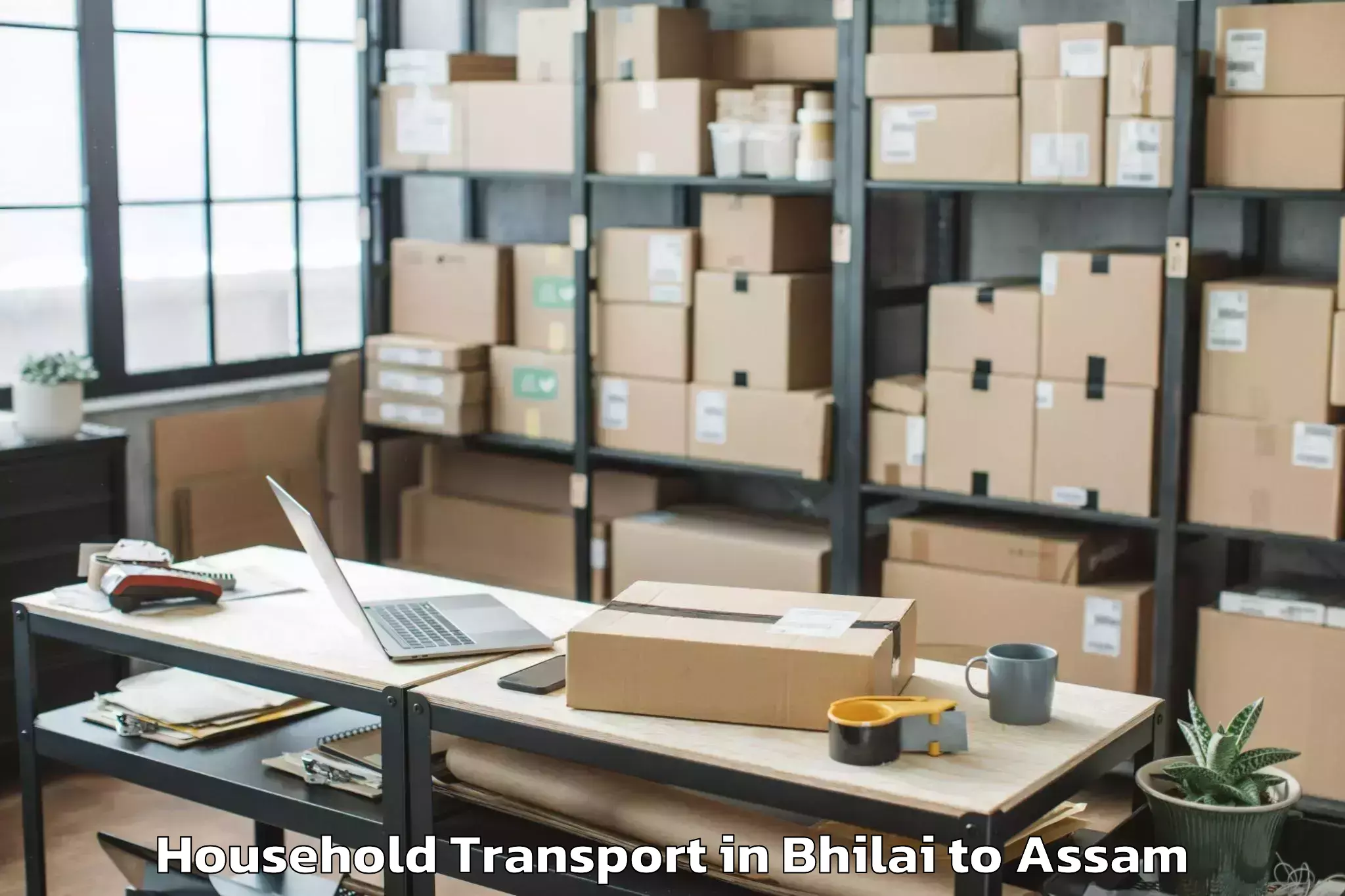 Bhilai to Kangku Household Transport Booking